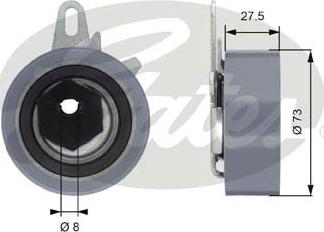 GATES-SEA T43054 - Tensioner Pulley, timing belt www.autospares.lv