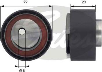 GATES-SEA T43055 - Tensioner Pulley, timing belt www.autospares.lv