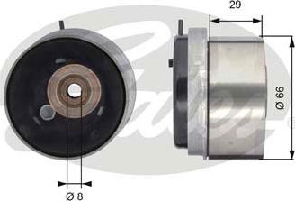 GATES-SEA T43143 - Spriegotājrullītis, Gāzu sadales mehānisma piedziņas siksna autospares.lv