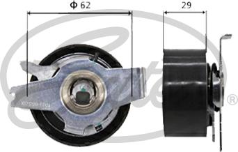 GATES-SEA T43260 - Spriegotājrullītis, Gāzu sadales mehānisma piedziņas siksna www.autospares.lv