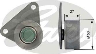 GATES-SEA T42097 - Parazīt / Vadrullītis, Zobsiksna www.autospares.lv