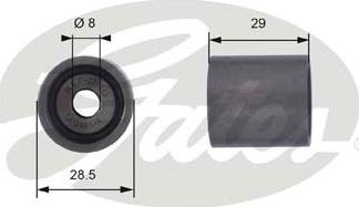 GATES-SEA T42044 - Deflection / Guide Pulley, timing belt www.autospares.lv