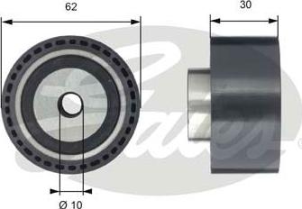 GATES-SEA T42198 - Направляющий ролик, зубчатый ремень ГРМ www.autospares.lv