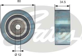 GATES-SEA T42193 - Направляющий ролик, зубчатый ремень ГРМ www.autospares.lv