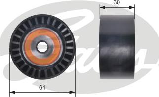 GATES-SEA T42307 - Направляющий ролик, зубчатый ремень ГРМ www.autospares.lv