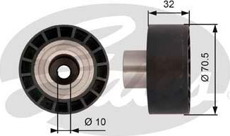 GATES-SEA T42207 - Deflection / Guide Pulley, timing belt www.autospares.lv