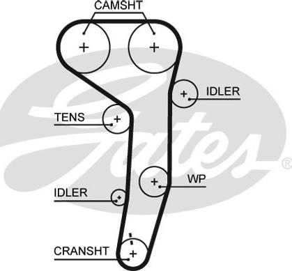 GATES-SEA T1604 - Timing Belt www.autospares.lv