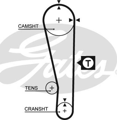 GATES-SEA T185 - Zobsiksna www.autospares.lv