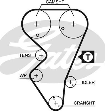 GATES-SEA T188 - Zobsiksna autospares.lv