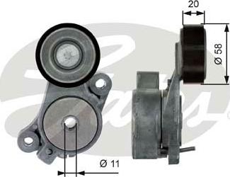 GATES-SEA T39040 - Belt Tensioner, v-ribbed belt www.autospares.lv