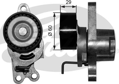 GATES-SEA T39055 - Натяжитель, поликлиновый ремень www.autospares.lv