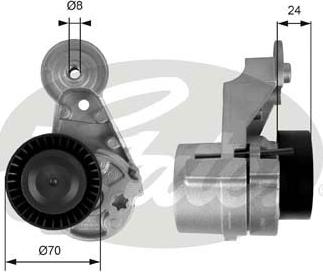 GATES-SEA T39025 - Siksnas spriegotājs, Ķīļsiksna autospares.lv