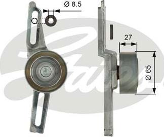 GATES-SEA T39101 - Pulley, v-ribbed belt www.autospares.lv