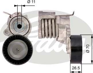 GATES-SEA T39115 - Belt Tensioner, v-ribbed belt www.autospares.lv