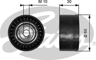 GATES-SEA T36380 - Pulley, v-ribbed belt www.autospares.lv