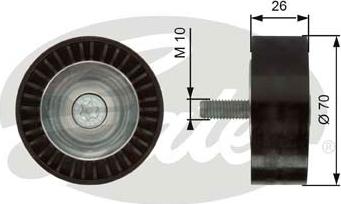 GATES-SEA T36260 - Pulley, v-ribbed belt www.autospares.lv