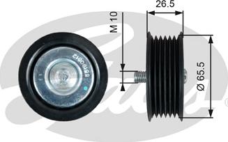 GATES-SEA T36261 - Pulley, v-ribbed belt www.autospares.lv