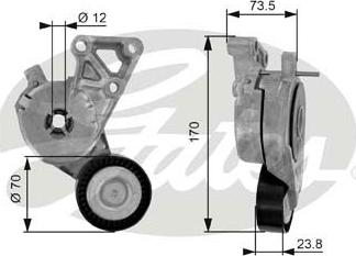 GATES-SEA T38148 - Siksnas spriegotājs, Ķīļsiksna autospares.lv