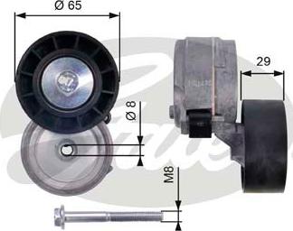 GATES-SEA T38364 - Siksnas spriegotājs, Ķīļsiksna www.autospares.lv