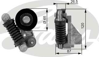 GATES-SEA T38238 - Siksnas spriegotājs, Ķīļsiksna autospares.lv