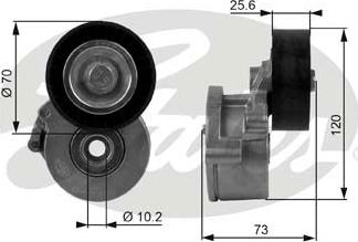 GATES-SEA T38237 - Belt Tensioner, v-ribbed belt www.autospares.lv