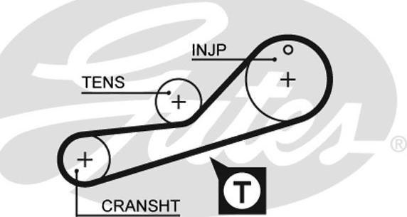 GATES-SEA T707 - Timing Belt www.autospares.lv