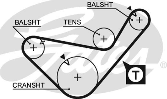 GATES-SEA T724 - Timing Belt www.autospares.lv