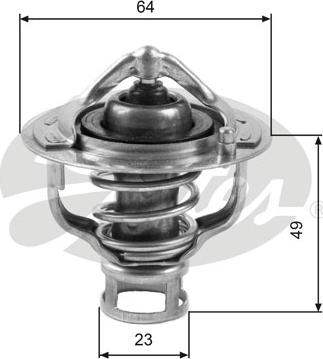 GATES-SEA TH04082 - Termostats, Dzesēšanas šķidrums autospares.lv