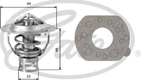 GATES-SEA TH04077G1 - Termostats, Dzesēšanas šķidrums www.autospares.lv