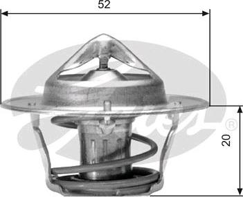 GATES-SEA TH04182G1 - Термостат охлаждающей жидкости / корпус www.autospares.lv