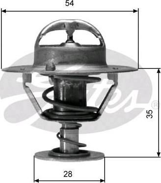 GATES-SEA TH04282G1 - Termostats, Dzesēšanas šķidrums www.autospares.lv