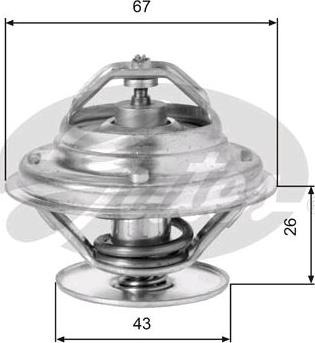 GATES-SEA TH05586G1 - Termostats, Dzesēšanas šķidrums www.autospares.lv