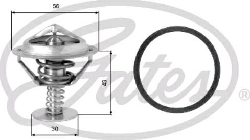 GATES-SEA TH05377G1 - Термостат охлаждающей жидкости / корпус www.autospares.lv