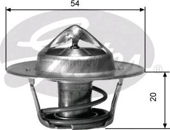 GATES-SEA TH00191G1 - Termostats, Dzesēšanas šķidrums autospares.lv