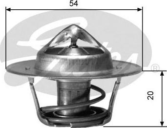 GATES-SEA TH00182G3 - Coolant thermostat / housing www.autospares.lv