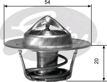 GATES-SEA TH00182G2 - Coolant thermostat / housing www.autospares.lv