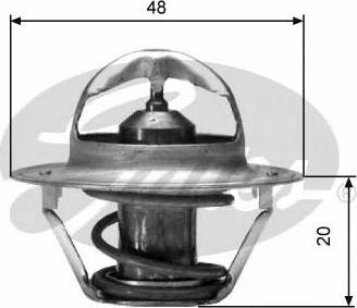 GATES-SEA TH00391G2 - Термостат охлаждающей жидкости / корпус www.autospares.lv