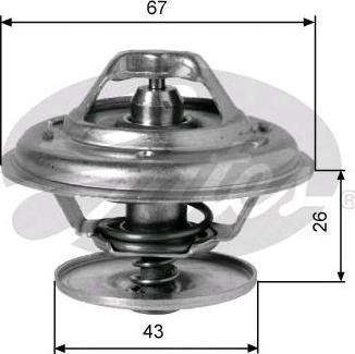 GATES-SEA TH01982G1 - Coolant thermostat / housing www.autospares.lv