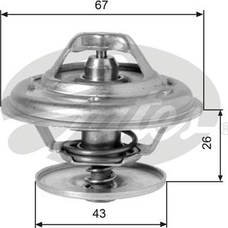 GATES-SEA TH01975G1 - Coolant thermostat / housing www.autospares.lv