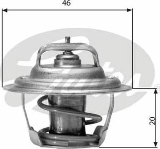 GATES-SEA TH02791G1 - Термостат охлаждающей жидкости / корпус www.autospares.lv