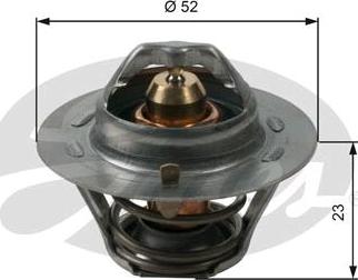 GATES-SEA TH14088G1 - Coolant thermostat / housing www.autospares.lv