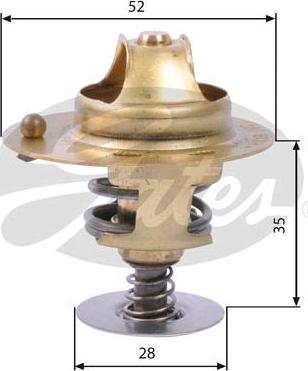 GATES-SEA TH14178G1 - Coolant thermostat / housing www.autospares.lv