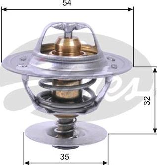 GATES-SEA TH11287G1 - Coolant thermostat / housing www.autospares.lv