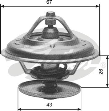 GATES-SEA TH13380G1 - Termostats, Dzesēšanas šķidrums www.autospares.lv