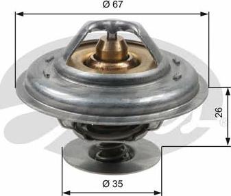 GATES-SEA TH13287G1 - Termostats, Dzesēšanas šķidrums www.autospares.lv