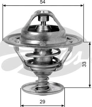 GATES-SEA TH12988G1 - Termostats, Dzesēšanas šķidrums autospares.lv