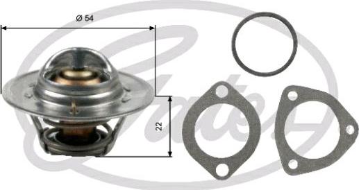 GATES-SEA TH12782G1 - Termostats, Dzesēšanas šķidrums autospares.lv