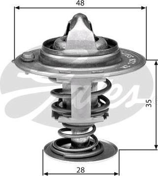 GATES-SEA TH30082G1 - Termostats, Dzesēšanas šķidrums autospares.lv