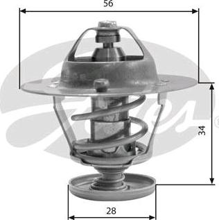 GATES-SEA TH31682G1 - Termostats, Dzesēšanas šķidrums www.autospares.lv