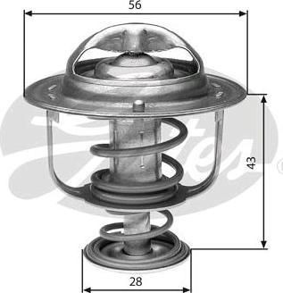 GATES-SEA TH31388G1 - Термостат охлаждающей жидкости / корпус www.autospares.lv